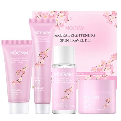 Kit de călătorie cu pielea mooyam Sakura Brighting Skin